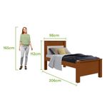 Cama Solteiro 90cm Athenas Lopas
