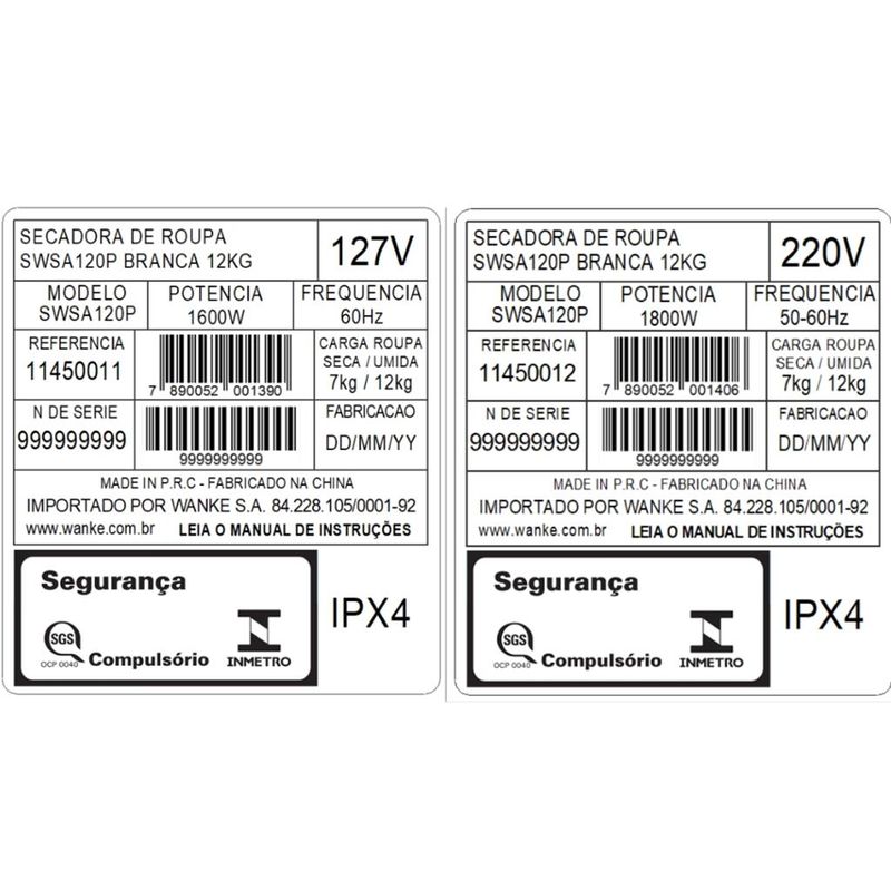 Secadora-Wanke-Comfort-SWSA120P-10Kg