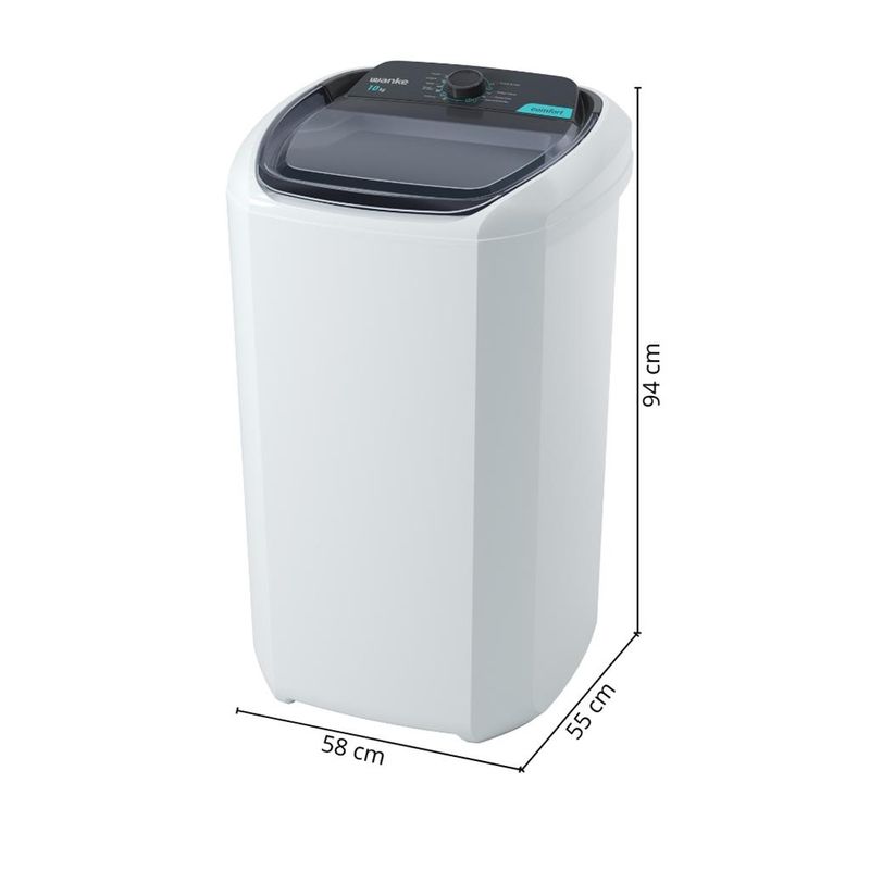 Lavadora de Roupas Wanke Comfort LWBE100T3 Semiautomática 10Kg