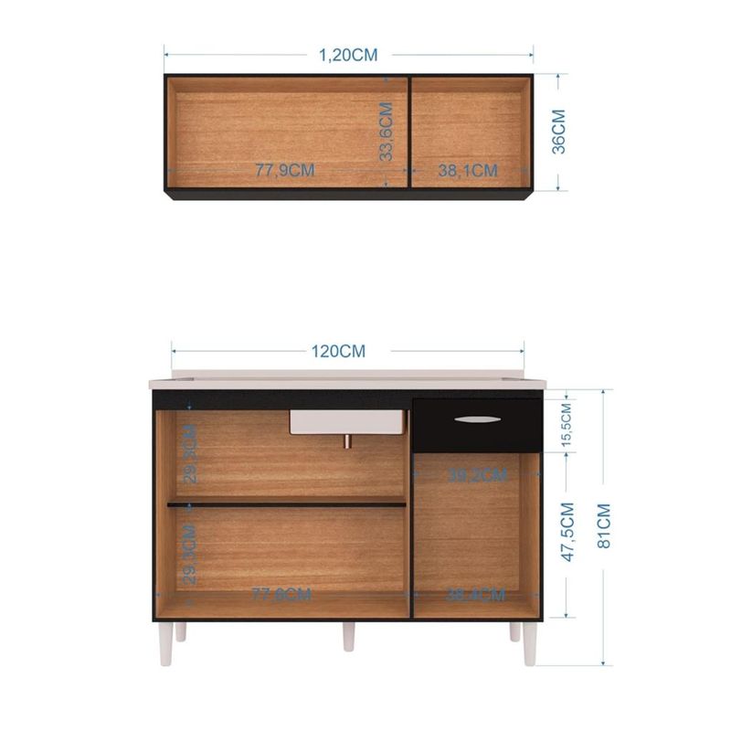 Cozinha-Compacta-6-Portas-1-Gaveta-Chic-Poquema