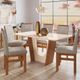 Sala de Jantar Mesa 160cm e 6 Cadeiras Joli 136/12  Zamarchi