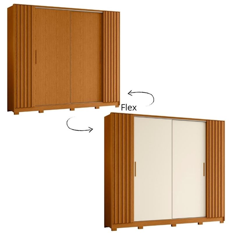 Guarda-Roupa-Casal-4-Portas-4-Gavetas-Flex-Jacaranda-Albatroz