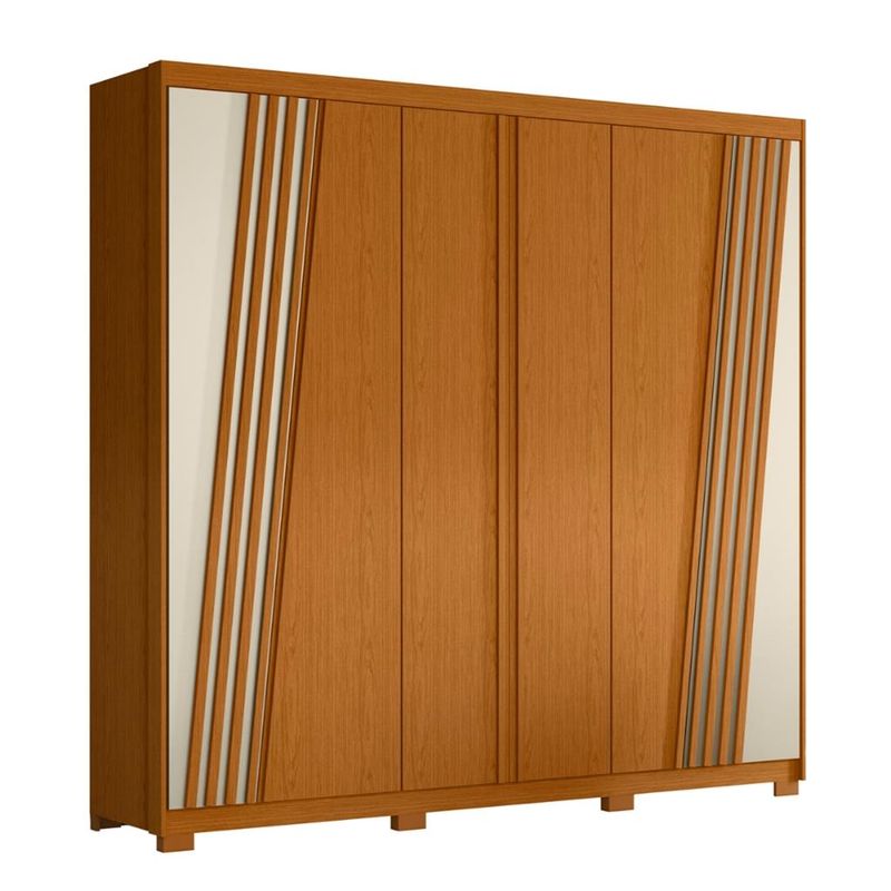 Guarda-Roupa-Casal-6-Portas-4-Gaveta-Ouro-Verde--Albatroz