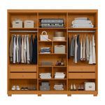 Guarda-Roupa-Casal-6-Portas-4-Gaveta-Ouro-Verde--Albatroz