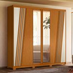 Guarda-Roupa-Casal-6-Portas-4-Gavetas-Ouro-Verde-Albatroz