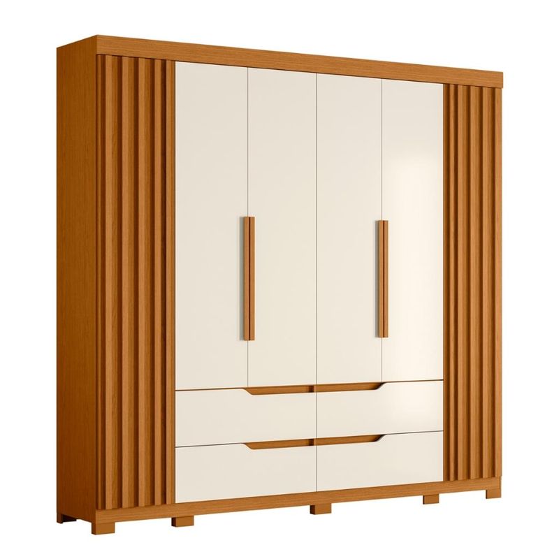 Guarda-Roupa-Casal-6-Portas-4-Gavetas-Ripado-Doble-Albatroz