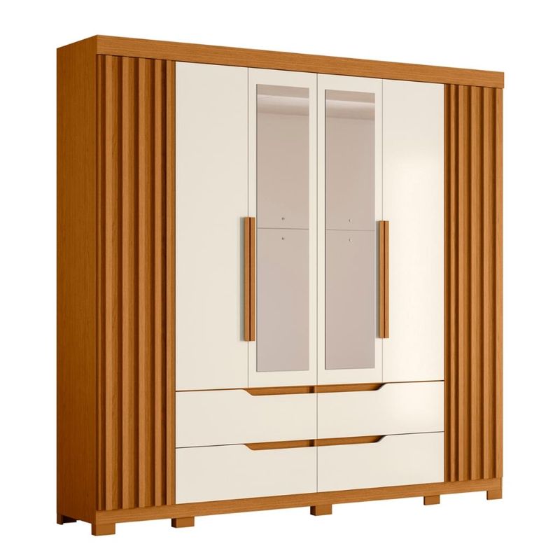 Guarda-Roupa-Casal-Espelho-6-Portas-4-Gavetas-Doble-Albatroz