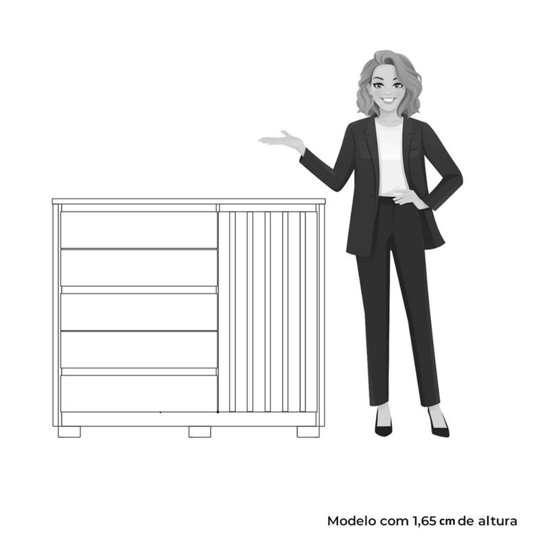 Comoda-1-Porta-5-Gavetas-Ripado-Duetto-Albatroz