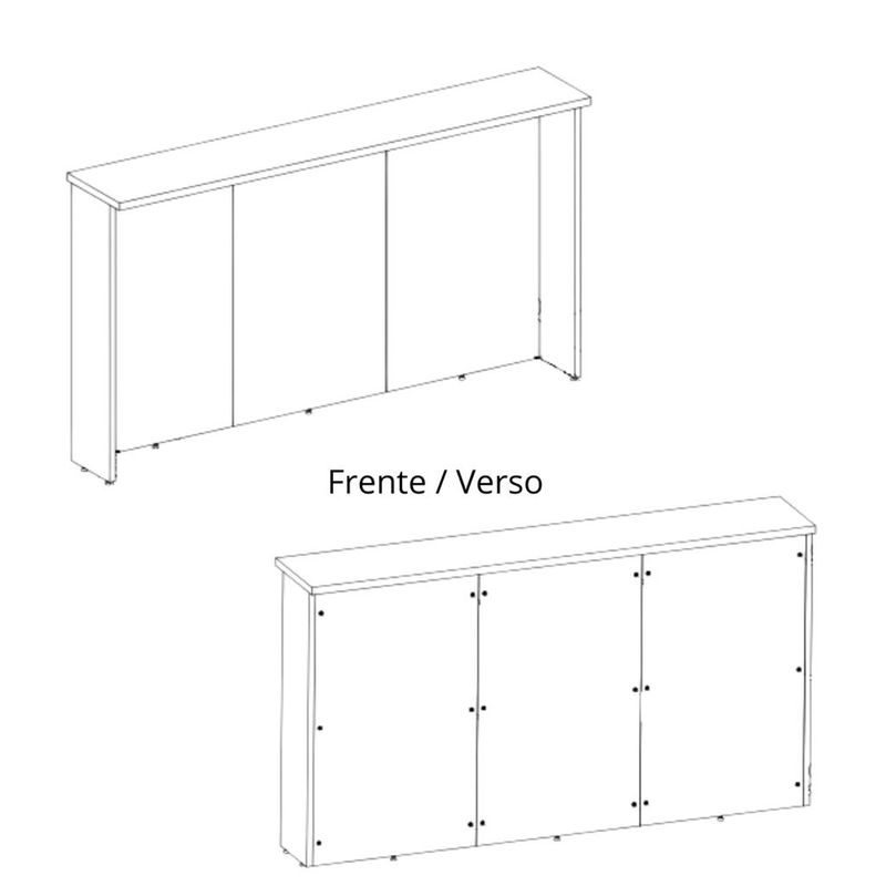 Bancada de Cozinha 200cm Manhattan Herval