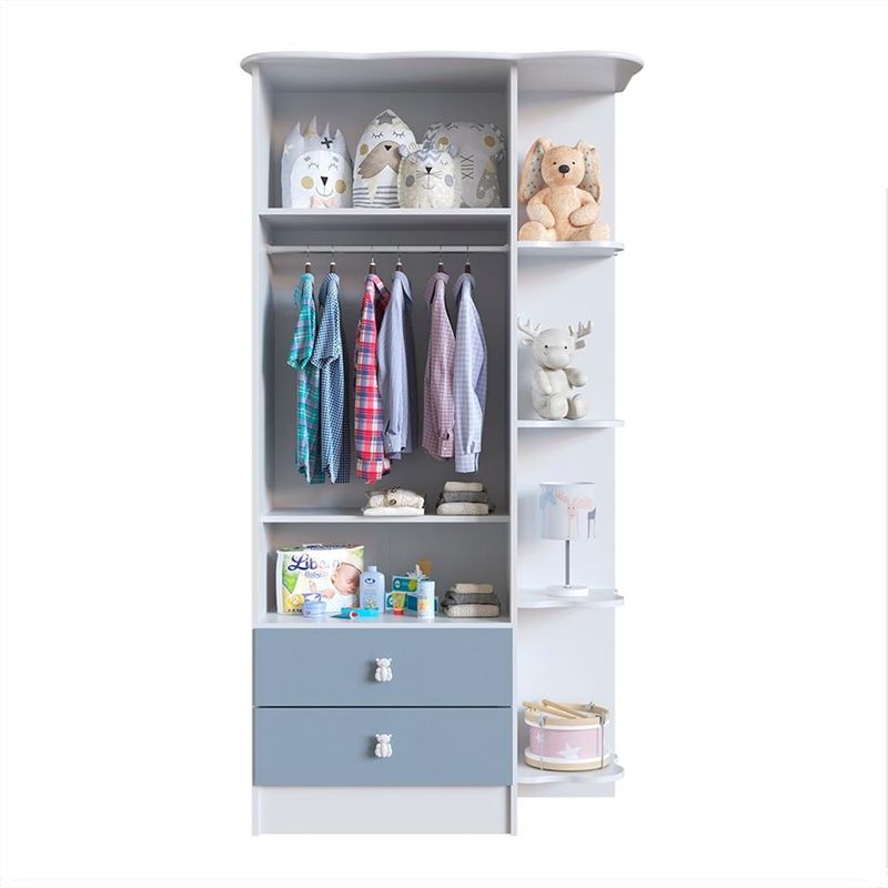 Guarda-Roupa-Infantil-2-Portas-2-Gavetas-com-Cantoneira-Corujinha-Percasa