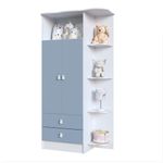 Quarto-de-Bebe-Completo-Guarda-Roupa-Comoda-e-Berco-com-Rodizios-Corujinha-Percasa