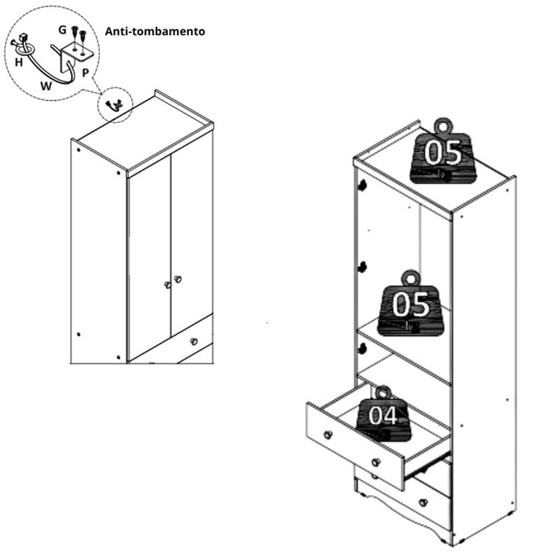 Guarda-Roupa-2-Portas-3-Gavetas-Smim-New-Moveis-Peroba
