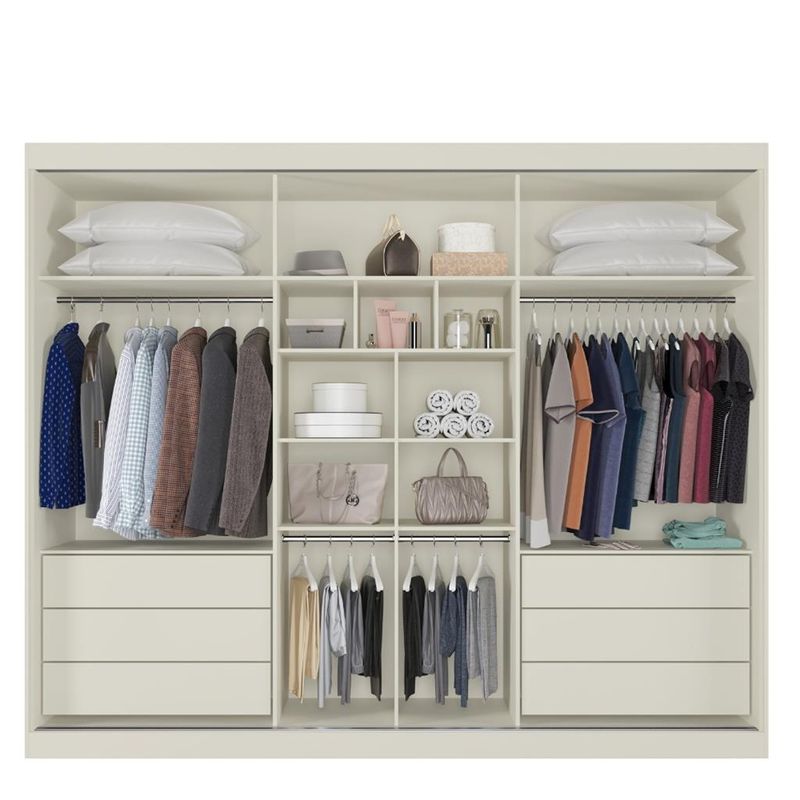 Guarda-Roupa-Casal-1-Espelho-3-Portas-de-Correr-6-Gavetas-MDF-Braganca-Europa-