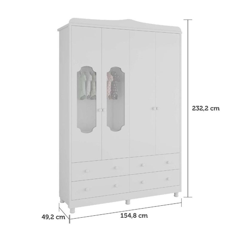 Guarda-Roupa-Infantil-4-Portas-4-Gavetas-MDF--Noah-Moveis-Peroba