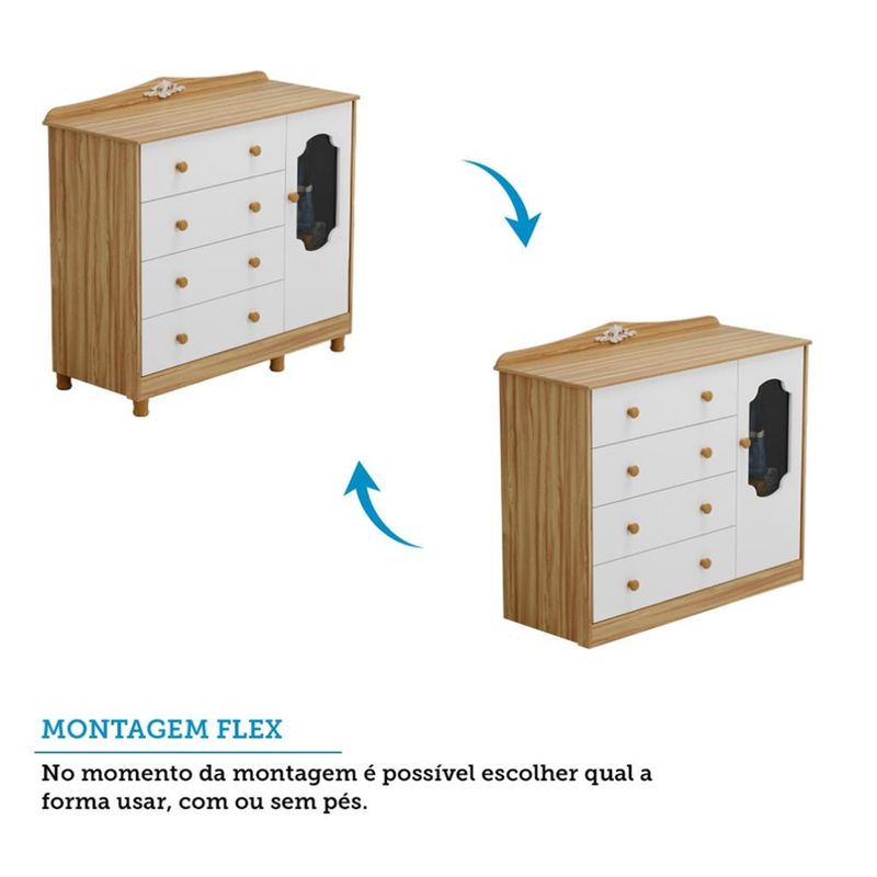 Comoda-4-Gavetas-1-Porta-MDF-Noah-Moveis-Peroba