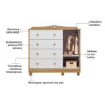 Comoda-Infantil-1-Porta-4-Gavetas-Elo-Moveis-Peroba