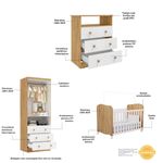 Quarto-de-Bebe-Completo-com-Berco-Americano-Uli-Guarda-Roupa-e-Comoda-MDF-Smim-New-Moveis-Peroba