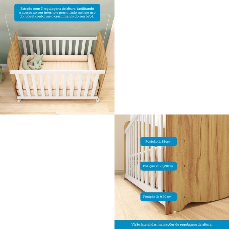 Quarto-de-Bebe-Completo-com-Berco-Americano-Uli-Guarda-Roupa-e-Comoda-MDF-Smim-New-Moveis-Peroba