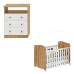 Quarto-de-Bebe-com-Comoda-3-Gavetas-Smim-New-e-Berco-MDF-Americano-Uli-Moveis-Peroba