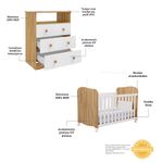 Quarto-de-Bebe-com-Comoda-3-Gavetas-Smim-New-e-Berco-MDF-Americano-Uli-Moveis-Peroba