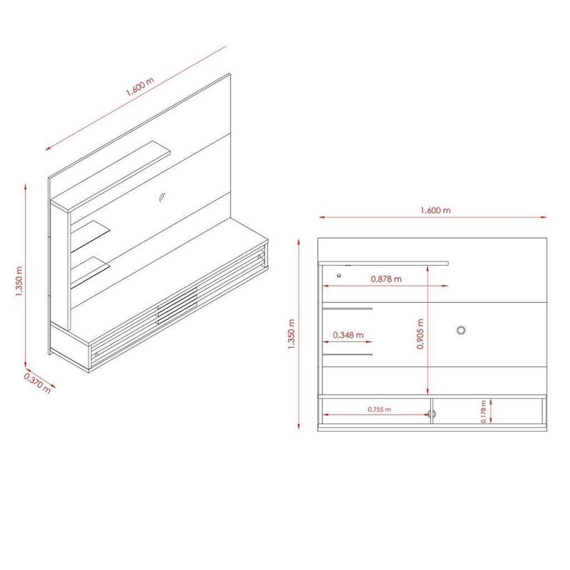 Painel-para-TV-ate-50-Polegadas-2-Portas-Frizz-Select-Madetec