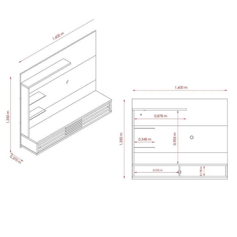 Painel-para-TV-ate-50-Polegadas-2-Portas-Frizz-Select-Madetec