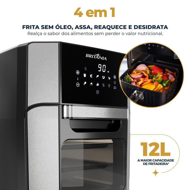 Fritadeira-Air-Fryer-Britania-Oven-BFR2100-1800W