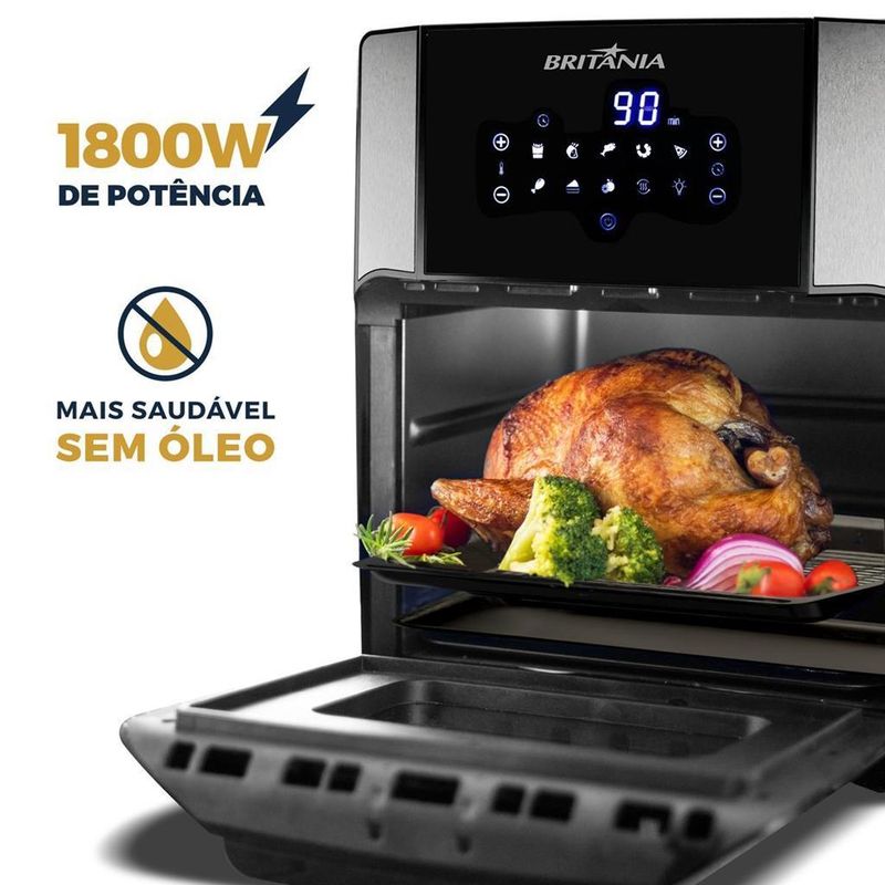 Fritadeira-Air-Fryer-Britania-Oven-BFR2100-1800W