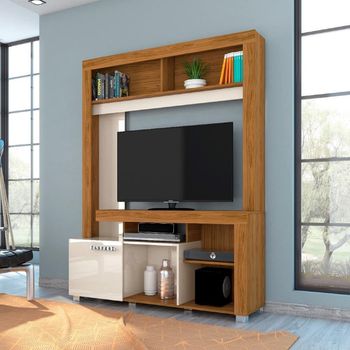 Estante Home para TV até 42 Polegadas 1 Porta com Pés Flávia Madetec