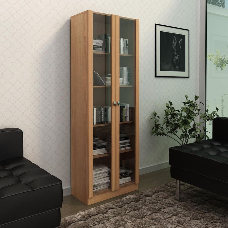Armario-para-Escritorio-com-Portas-de-Vidro-ME4115-Tecnomobili