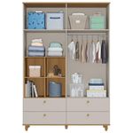 Guarda Roupa Infantil 4 Portas 4 Gavetas Casinha Permóbili