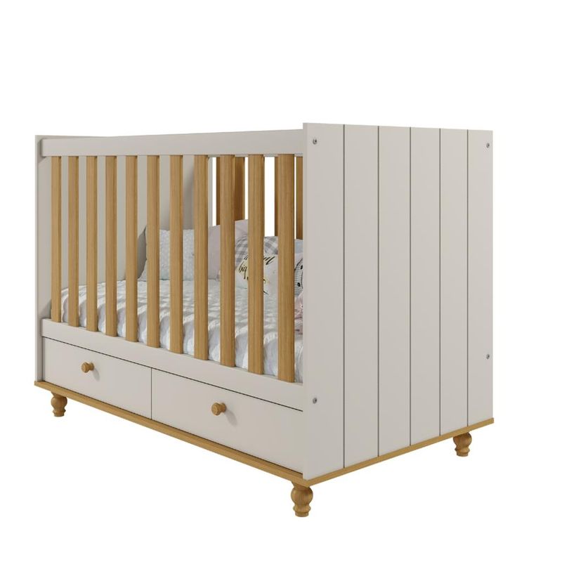 Berço Americano 2 Gavetas Candy Permobili