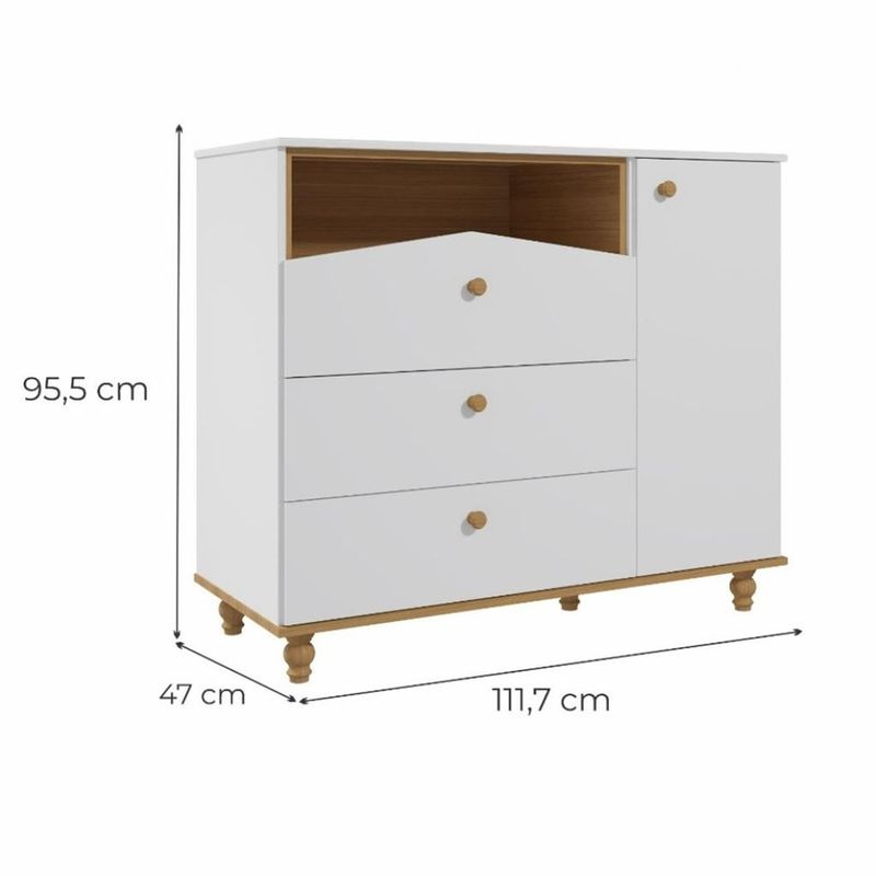 Comoda-Bebe-3-Gavetas-1-Porta-Casinha-Dengo-Permobili