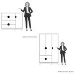 Quarto-Comoda-4-Gavetas-1-Porta-e-Guarda-Roupa-3-Portas-2-Gavetas-Ipe-Albatroz-