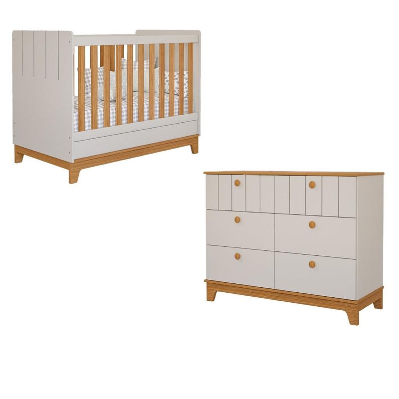 Quarto-de-Bebe-Berco-Mini-Cama-e-Comoda-6-gavetas-Liza-Permobili