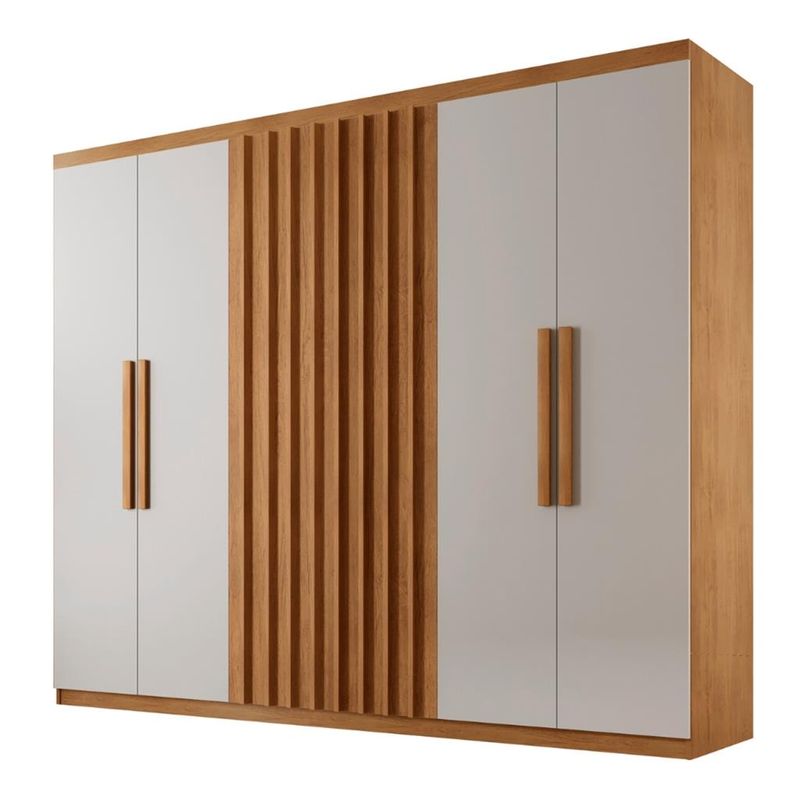 Guarda-Roupa-Casal-6-Portas-2-Gavetas-Ripado-Cairo-Rufato