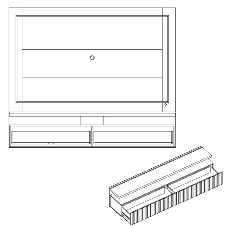 Painel-para-TV-ate-75-Polegadas-2-Gavetas-Gaia-Madetec