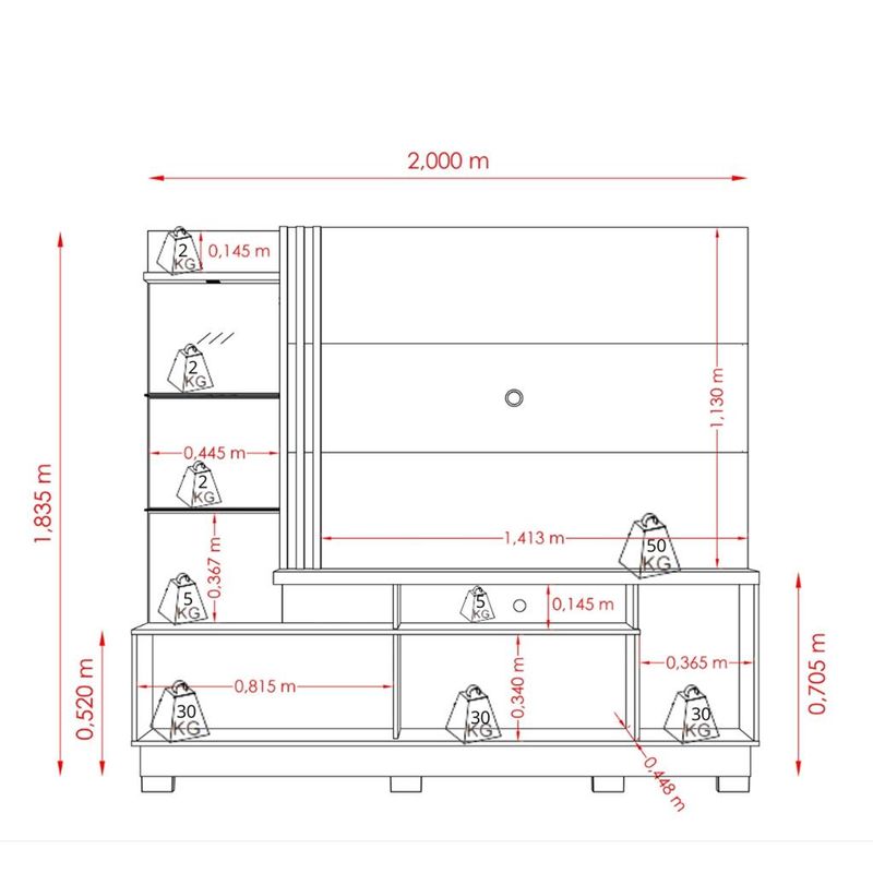 Estante-home-para-TV-ate-60-Polegadas-2-Portas-com-Pes-LED