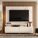 Estante home para TV até 75 Polegadas 2 Gavetas com Rodizio New Madetec