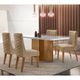 Conjunto Sala de Jantar Mesa Berlim e 4 Cadeiras Dafne Rufato