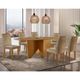 Conjunto Sala de Jantar Mesa Nevada e 6 cadeiras Lunara Rufato