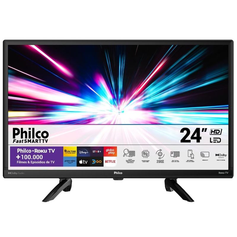 Smart-TV-Philco-24-Polegadas-LED-Roku-TV-Dolby-Audio-PTV24G5YR2C-