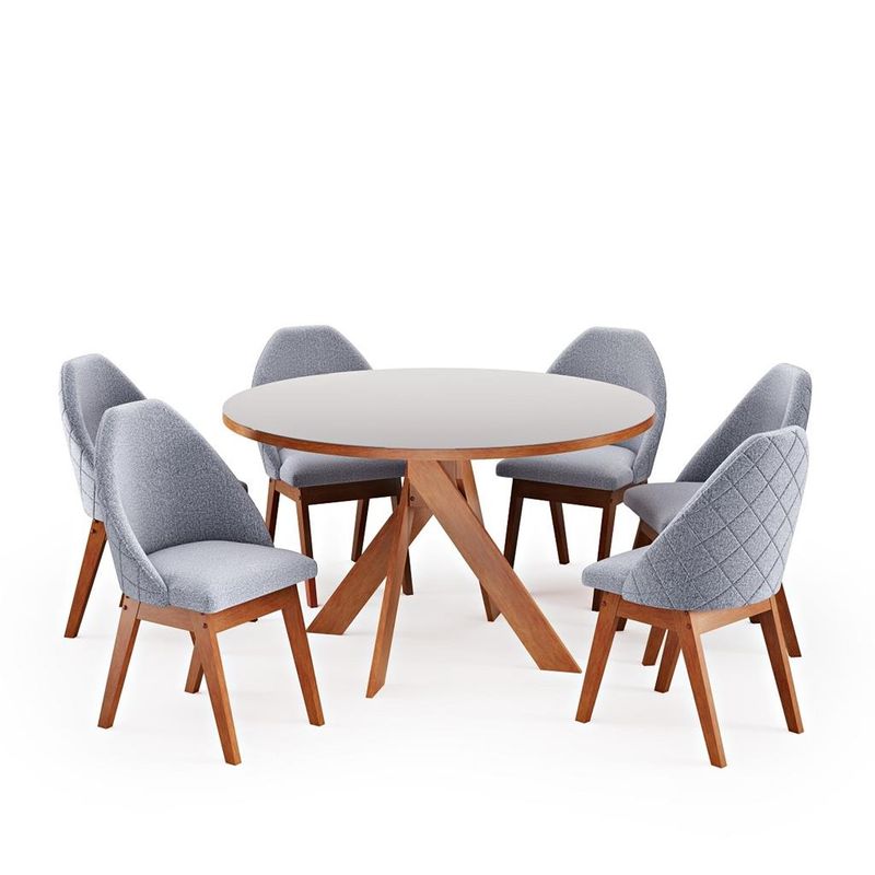 Conjunto-Sala-de-Jantar-Mesa-Redonda-137cm-6-Poltrona-Grecia-Madetal