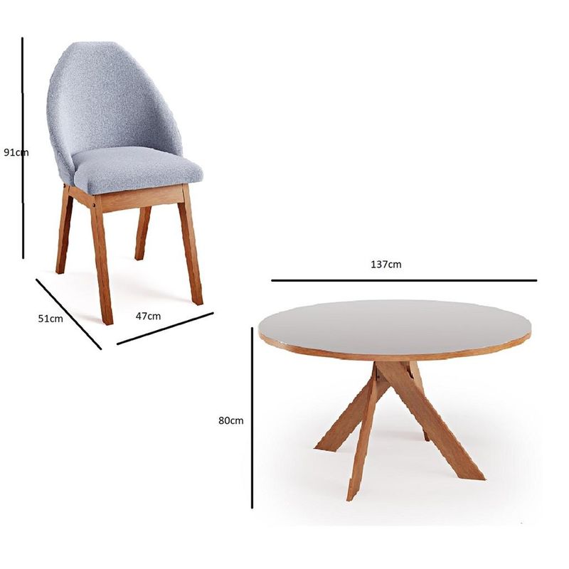 Conjunto-Sala-de-Jantar-Mesa-Redonda-137cm-6-Poltrona-Grecia-Madetal