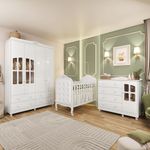 Quarto-de-Bebe-Completo-com-Berco-Mini-Cama-com-Capitone-GuardaRoupa-e-Comoda-MDF-com-Janela-Elo-New-Moveis-Peroba