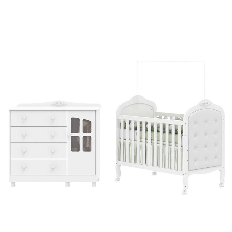 Quarto-de-Bebe-com-Berco-Mini-Cama-com-Capitone-MDF-Comoda-Elo-New-Moveis-Peroba