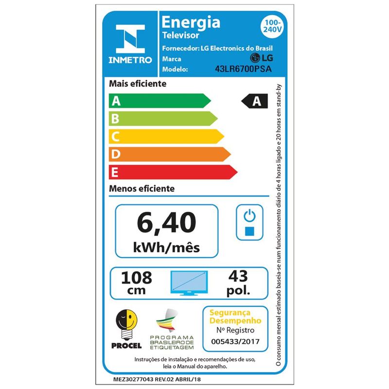 Smart-TV-LG-43-Polegadas-Full-HD-43LR6700PSA-