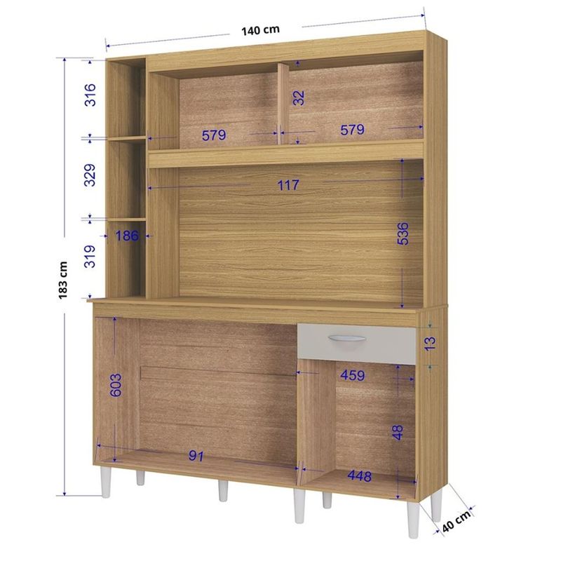 Cozinha-Compacta-5-Portas-1-Gaveta-140cm-Duda-Poquema-