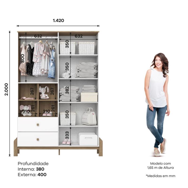 Guarda-Roupa-Infantil-4-Portas-2-Gavetas-Ternura-Henn