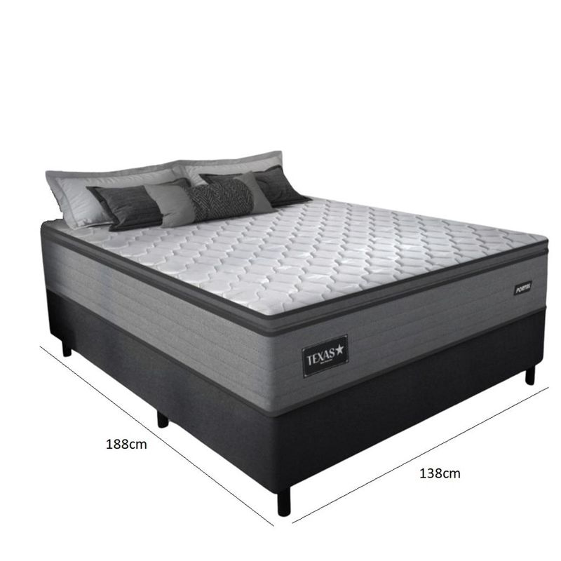Cama-Box-Casal-138cm-Molas-Ensacadas-Texas-2CEN-Gazin
